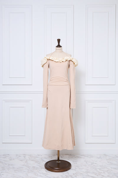 【9月下旬配送】Whipped Ruffle Semi-Mermaid Dress
