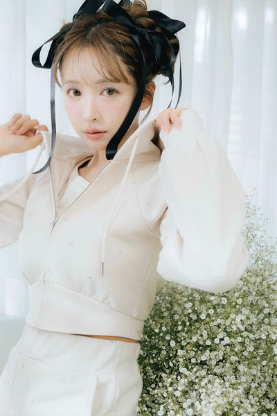 Allover Embroidery Hoodie & Pants
