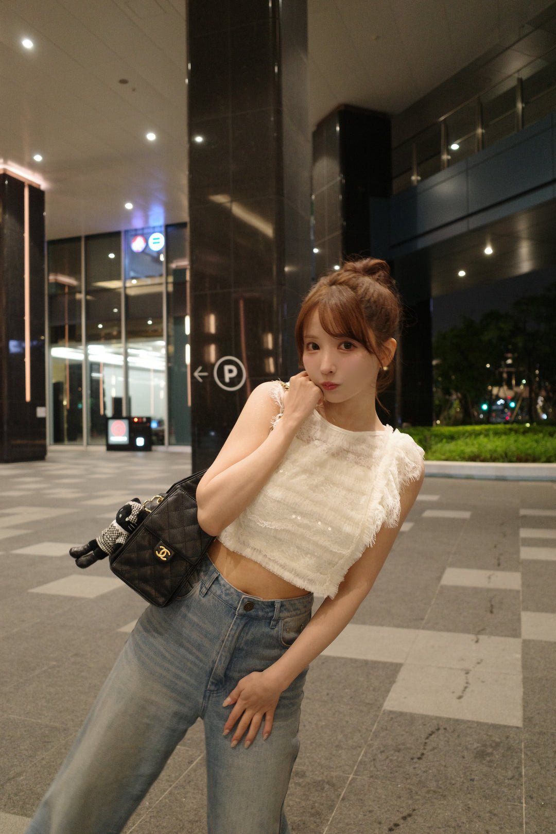 Sheer Sparkle Frill Top - MISTREASS