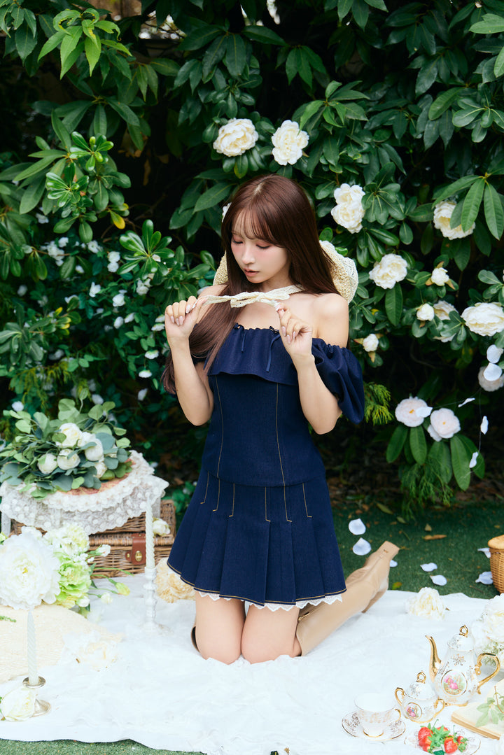 ワンピース MISTREASS Denim-like Mini Dress 4C58EF04-3ADF-466F-88CE-