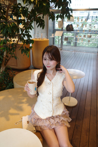 Volume Frilly Tiered Mini Skirt