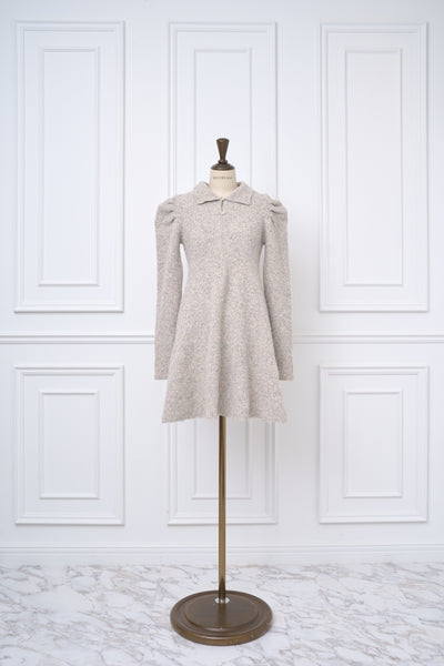 【12月中旬配送】Puff Sleeve Knit Dress