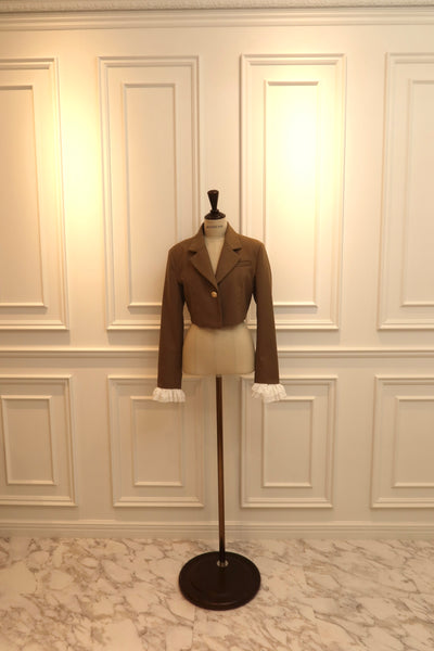 Cuff Ruffles Mini Tailored Jacket