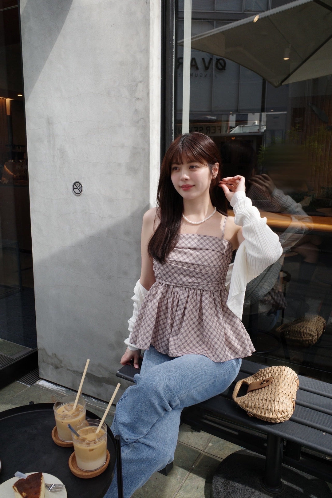 Plaid Gathering Peplum Camisole - MISTREASS