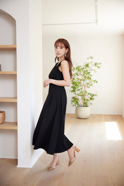 Key Neck Sleeveless Sweatshirt Dress