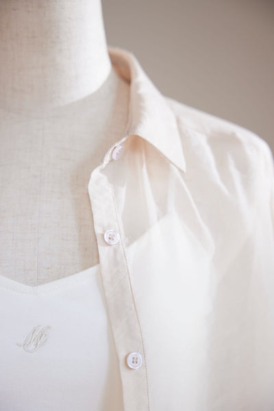 Sheer Shirt & Cup In Camisole