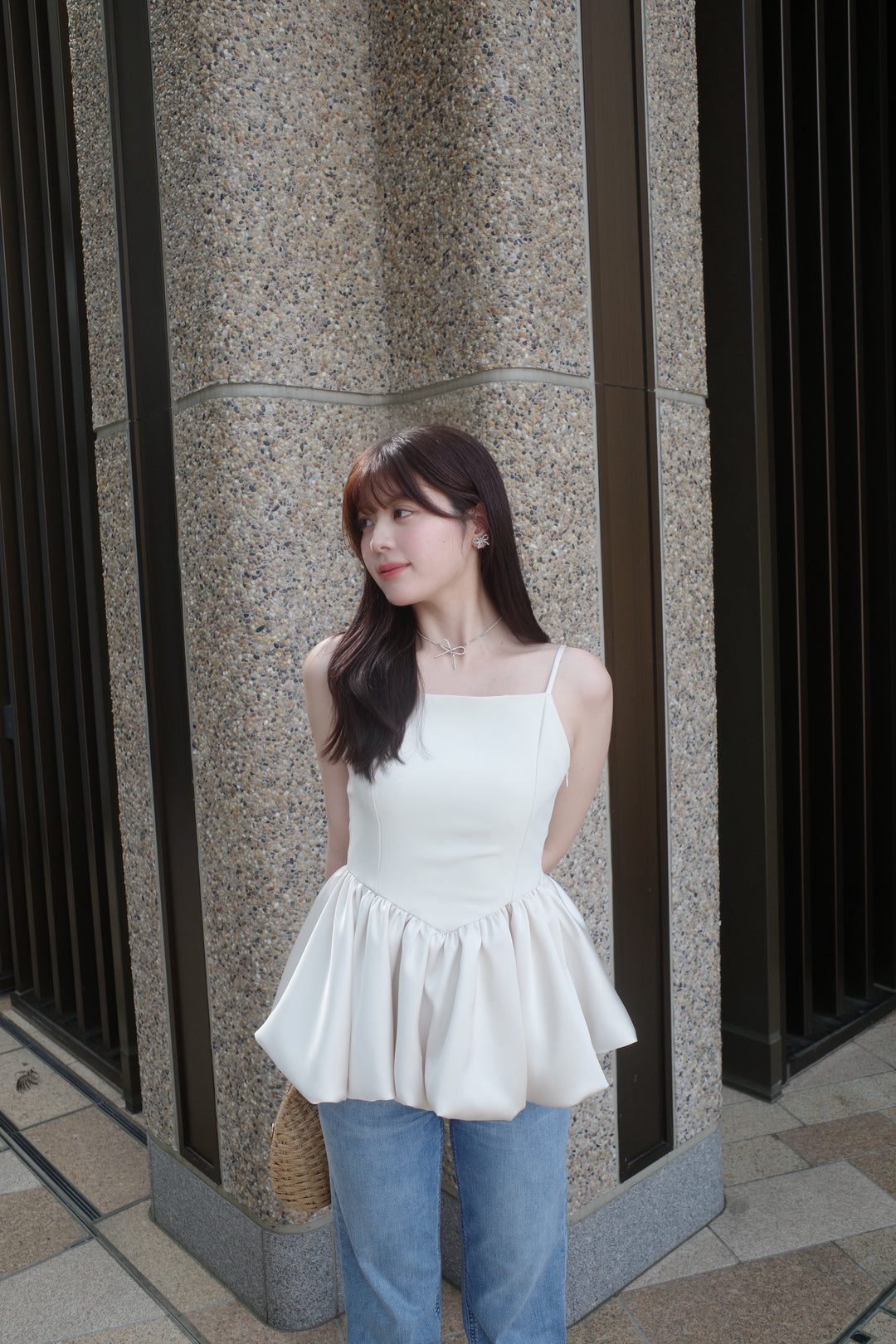 トップス MISTREASS 2way Bubble Sleeve & Hem tunic 2way Bubble Sleeve & Hem tunic - MISTREASS