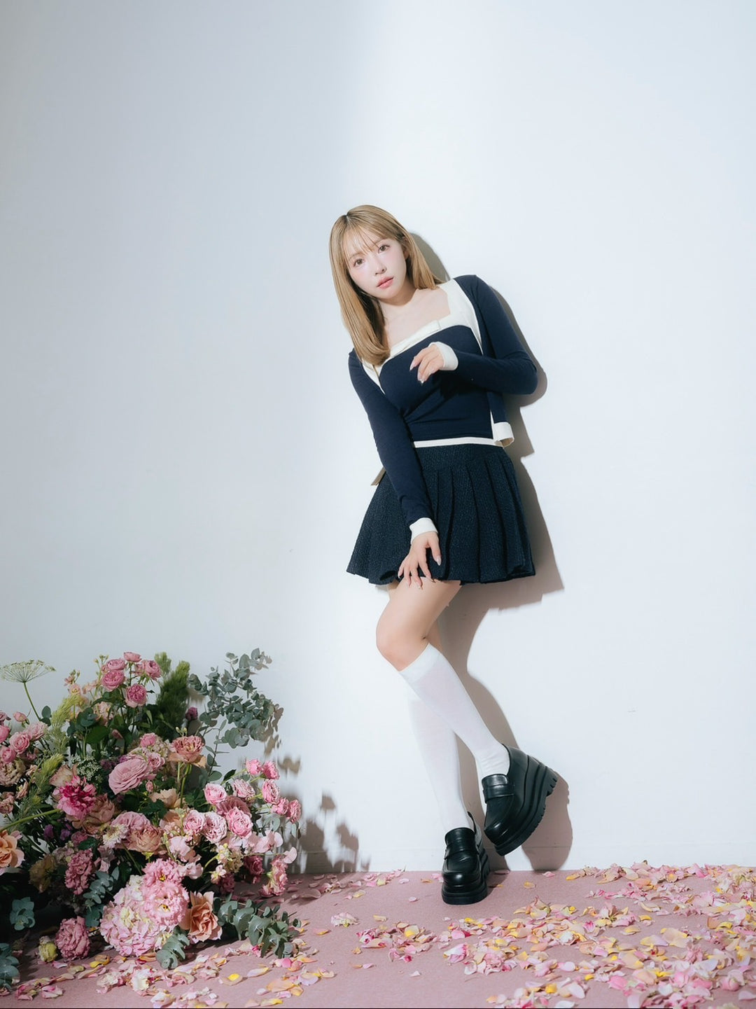 Bicolor Dry Touch Knit Ensemble - MISTREASS