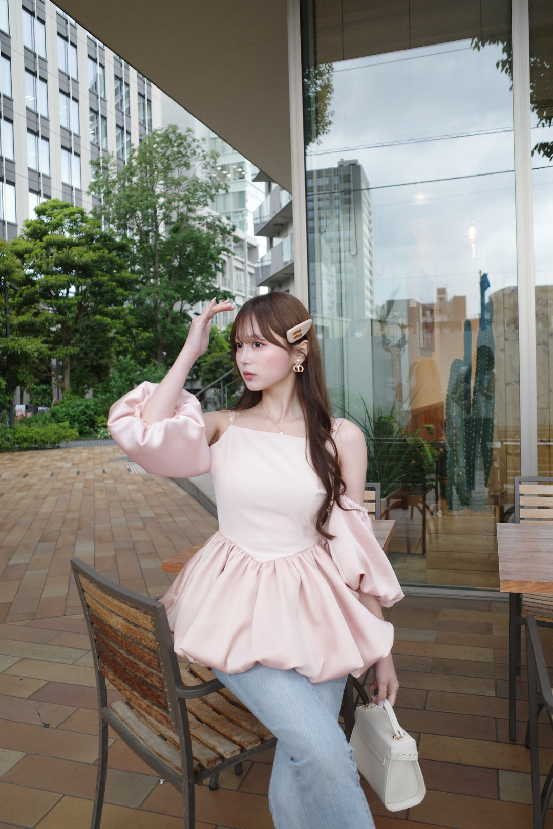 トップス MISTREASS 2way Bubble Sleeve & Hem tunic 2way Bubble Sleeve & Hem tunic - MISTREASS