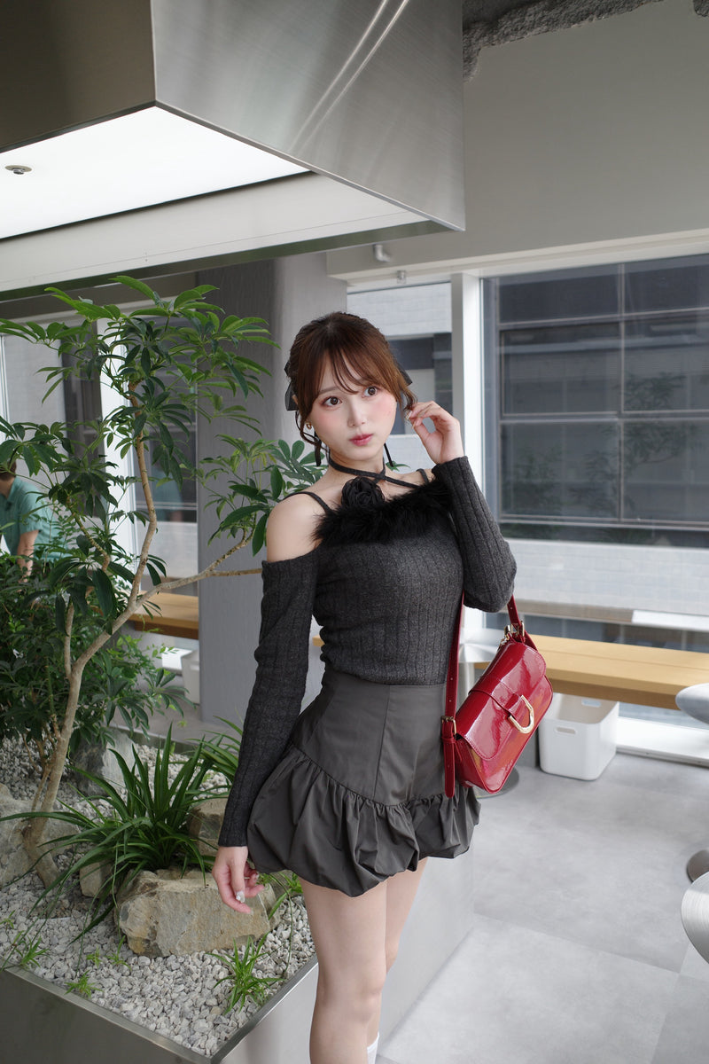 【9月中旬配送】Bubble Taffeta Culottes
