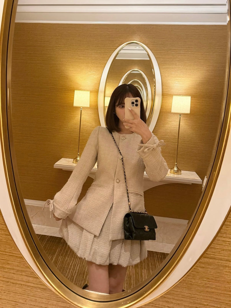 【11月下旬配送】Waist Shape Tweed JK Setup