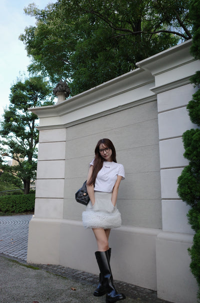 Sweat Hoodie & Frill Skirt Set