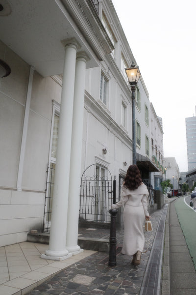 【12月上旬配送】Ribbon Off-Shoulder Knit Set-Up