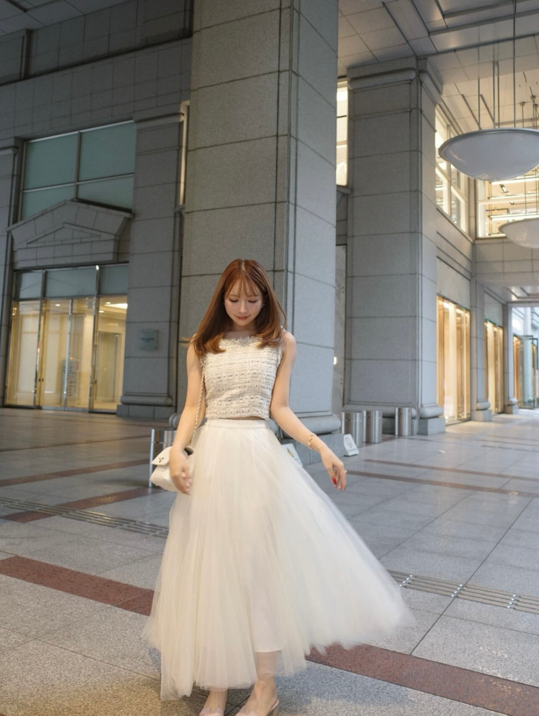 Voluminous Tulle Skirt mistreass オフホワイト Voluminous Tulle Skirt - MISTREASS
