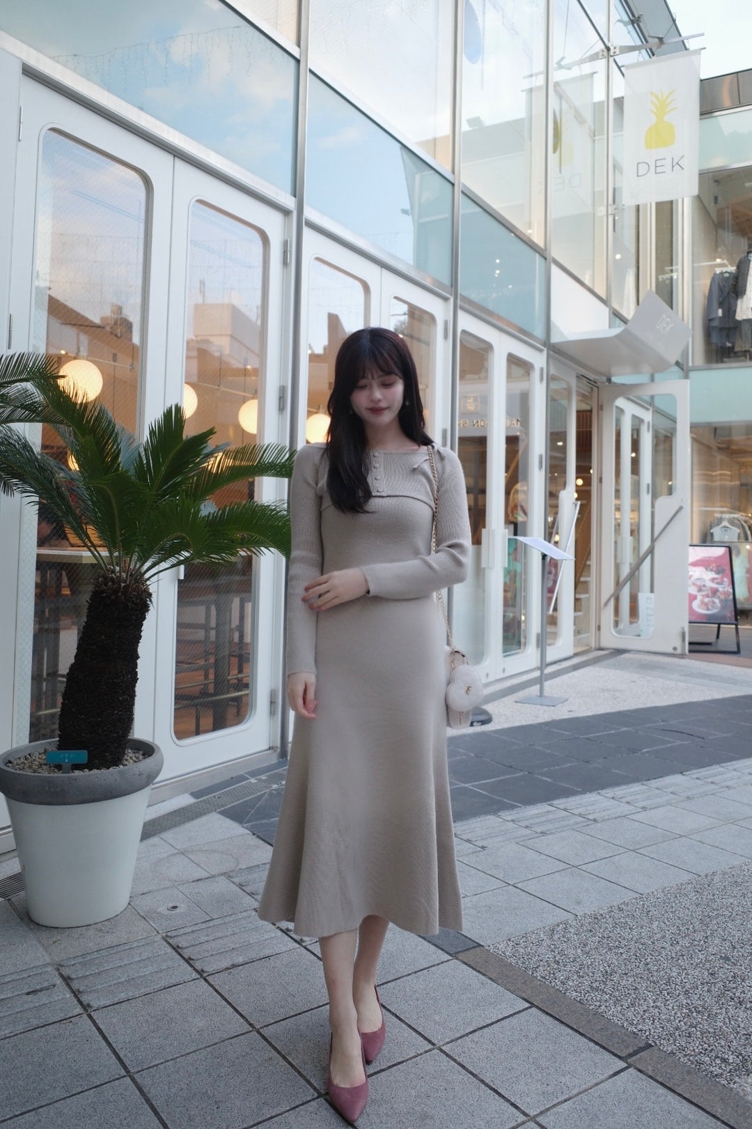 Sparkling Knit Layered Dress - MISTREASS