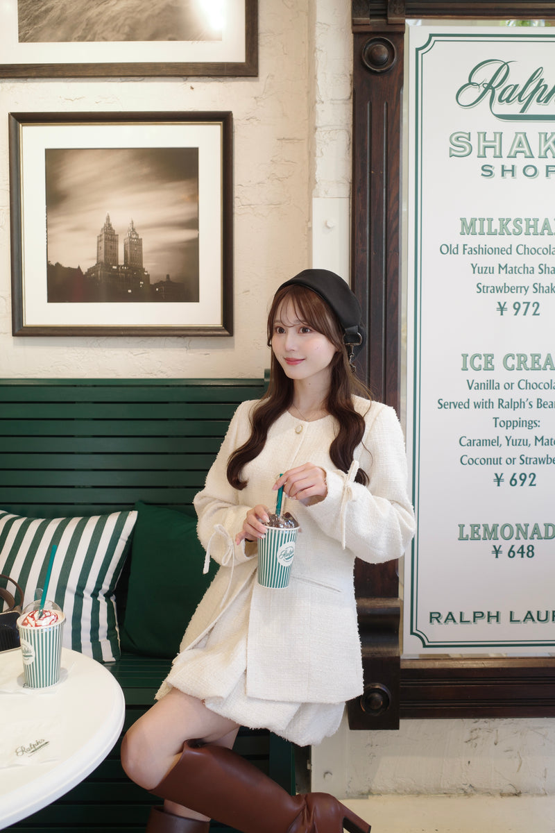 【11月下旬配送】Waist Shape Tweed JK Setup