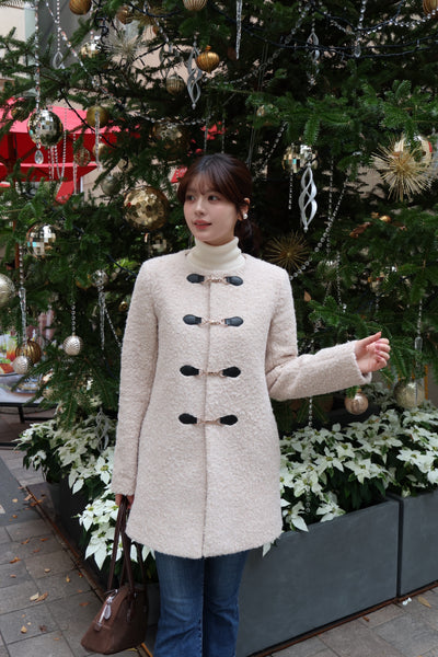 Elegant Bit Bouclé Coat