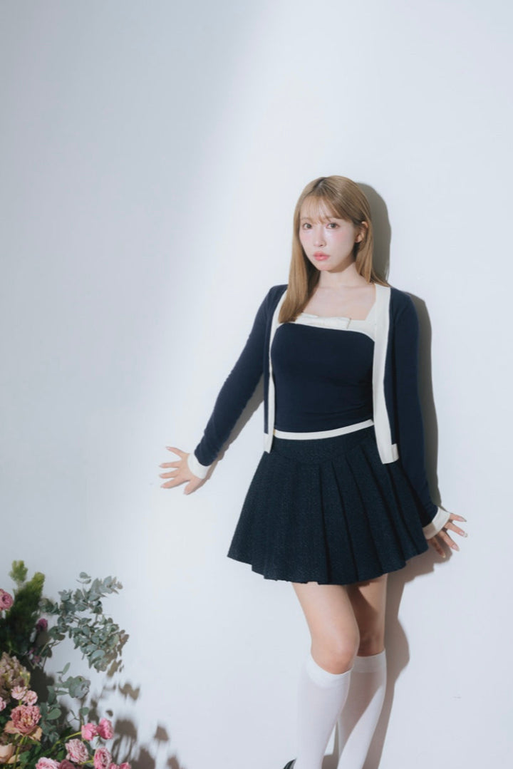 Bicolor Dry Touch Knit Ensemble - MISTREASS