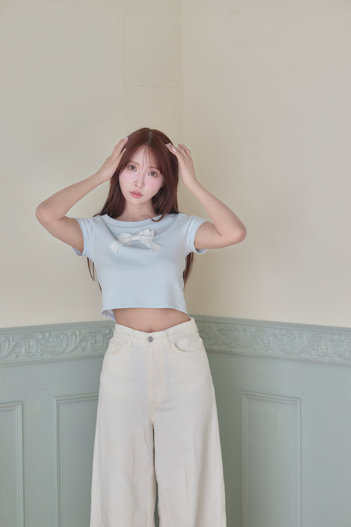 ミストレアス MISTREASS Mini Ribbon Tee White Mini Ribbon Tee - MISTREASS