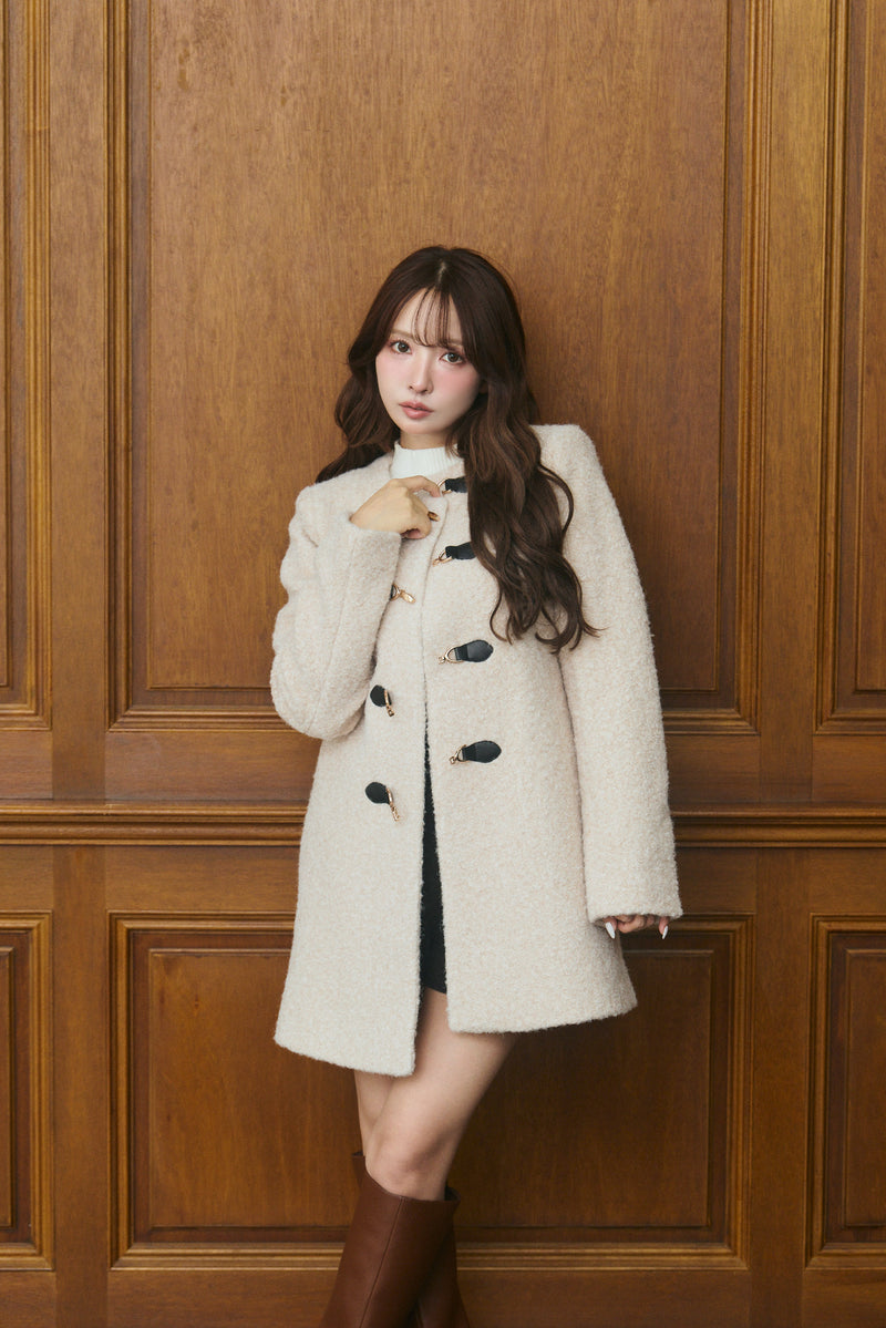 【11月下旬配送】Elegant Bit Bouclé Coat