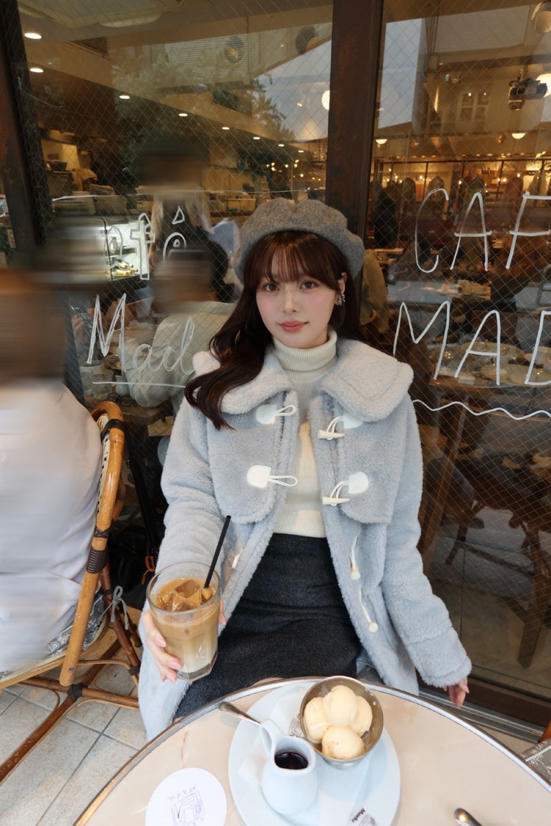 【10月下旬配送】Fluffy Sailor Duffle Coat