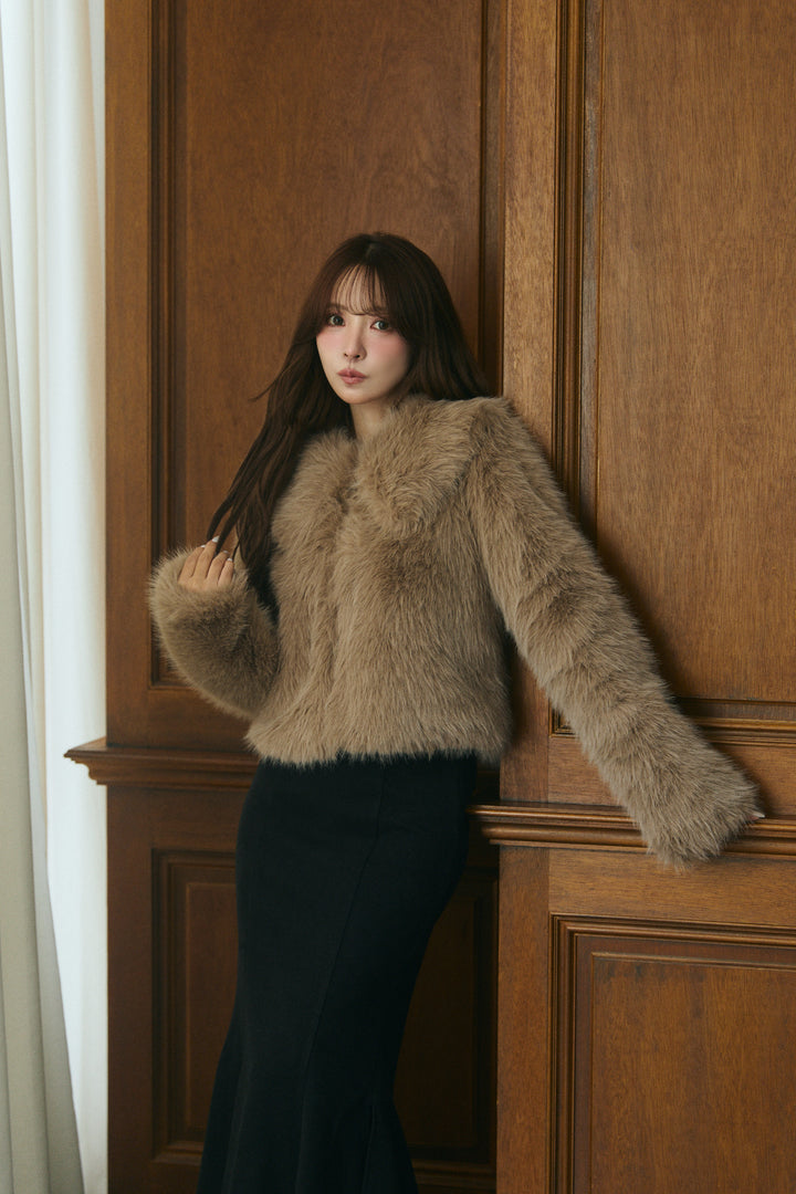 MISTREASS Sugar Fluff Fur Jacket ミストレアス Sugar Fluff Fur Jacket - MISTREASS