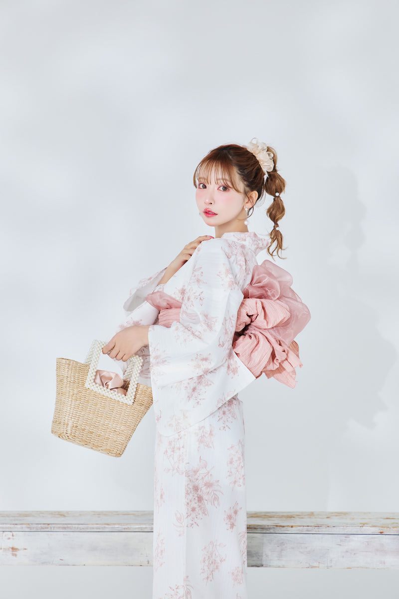 【sugarコラボ/6月下旬配送】ロマンティック・トワル柄浴衣