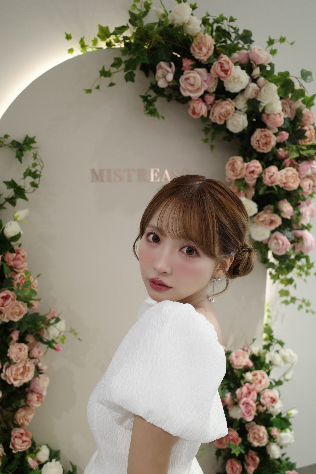 Sheer Ripple Mini Puff Dress - MISTREASS