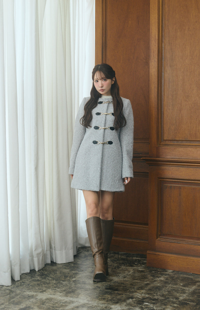 【11月下旬配送】Elegant Bit Bouclé Coat