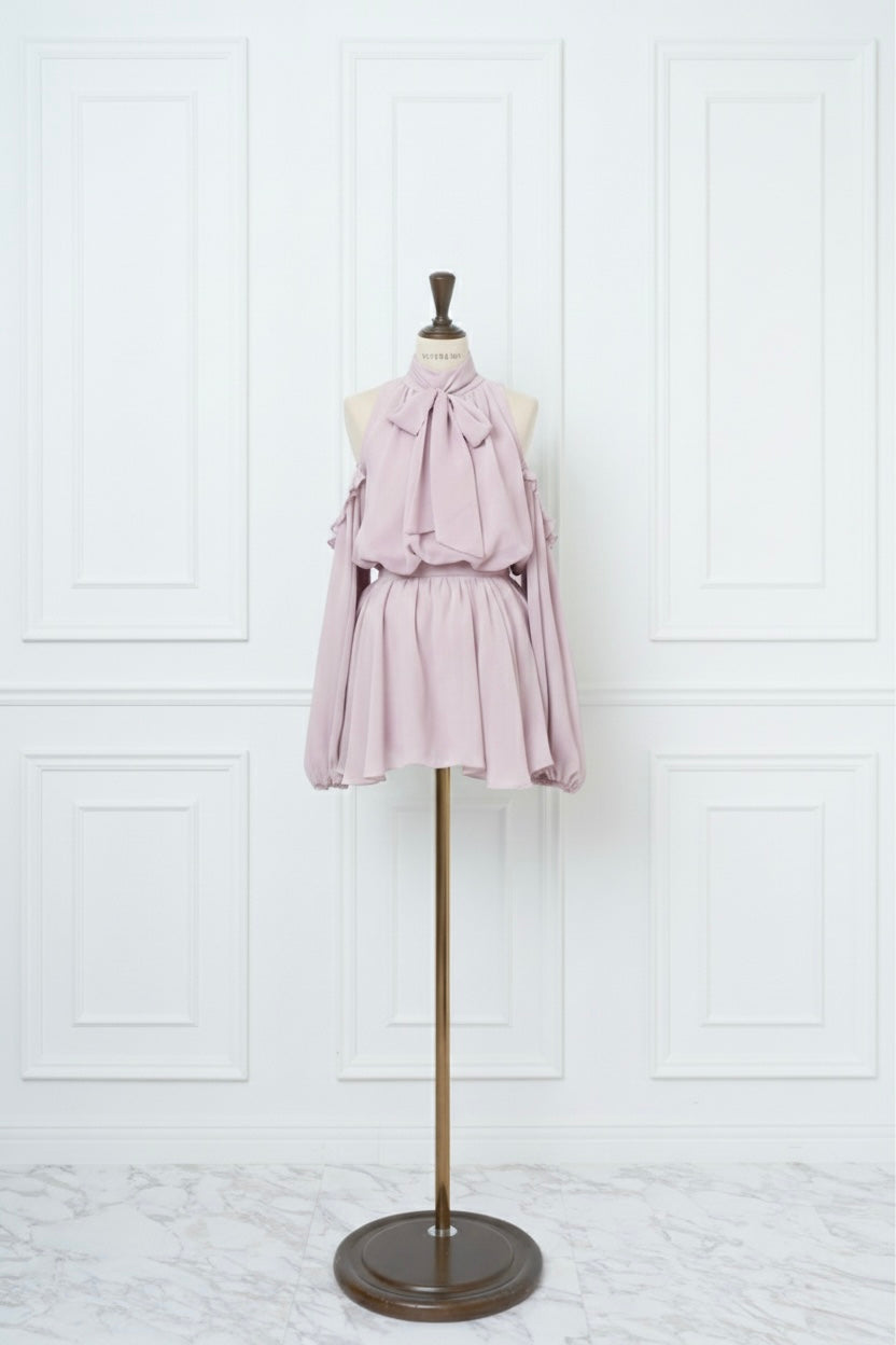 Open Shoulder Chiffon Setup - MISTREASS