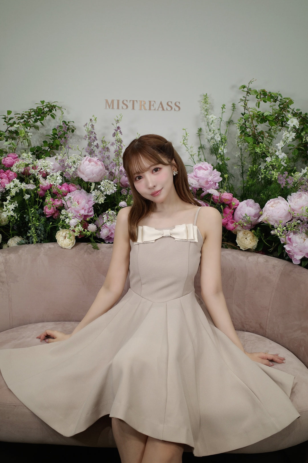 ミストレアス Front Ribbon Camisole Mini Dress Front Ribbon Camisole Mini Dress - MISTREASS