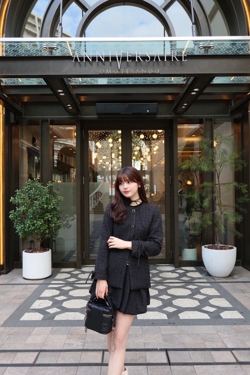【11月下旬配送】Waist Shape Tweed JK Setup