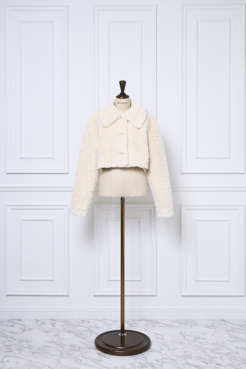 Fluffy Boa Crop Jacket