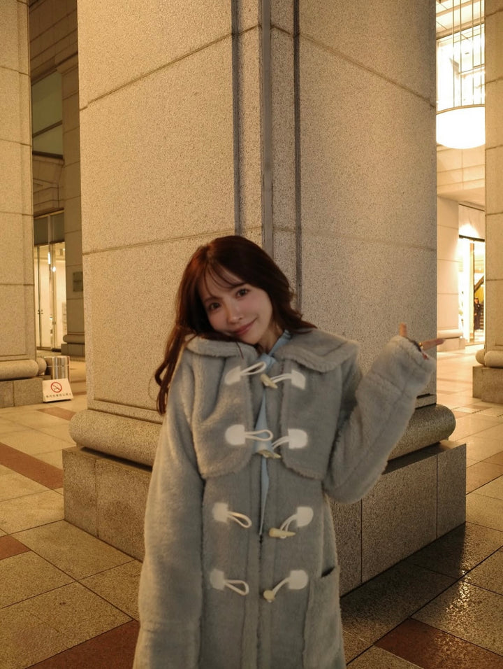 Fluffy Sailor Duffle Coat - MISTREASS