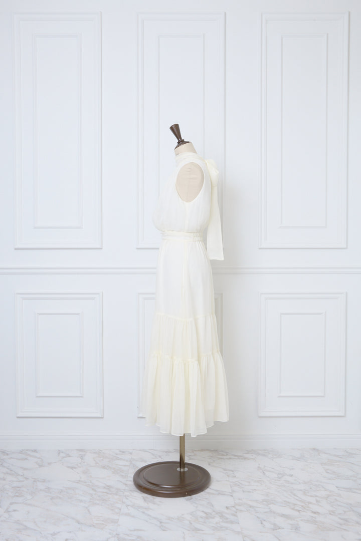 ワンピース Sheer Shiny Gather Tiered Dress Sheer Shiny Gather Tiered Dress - MISTREASS