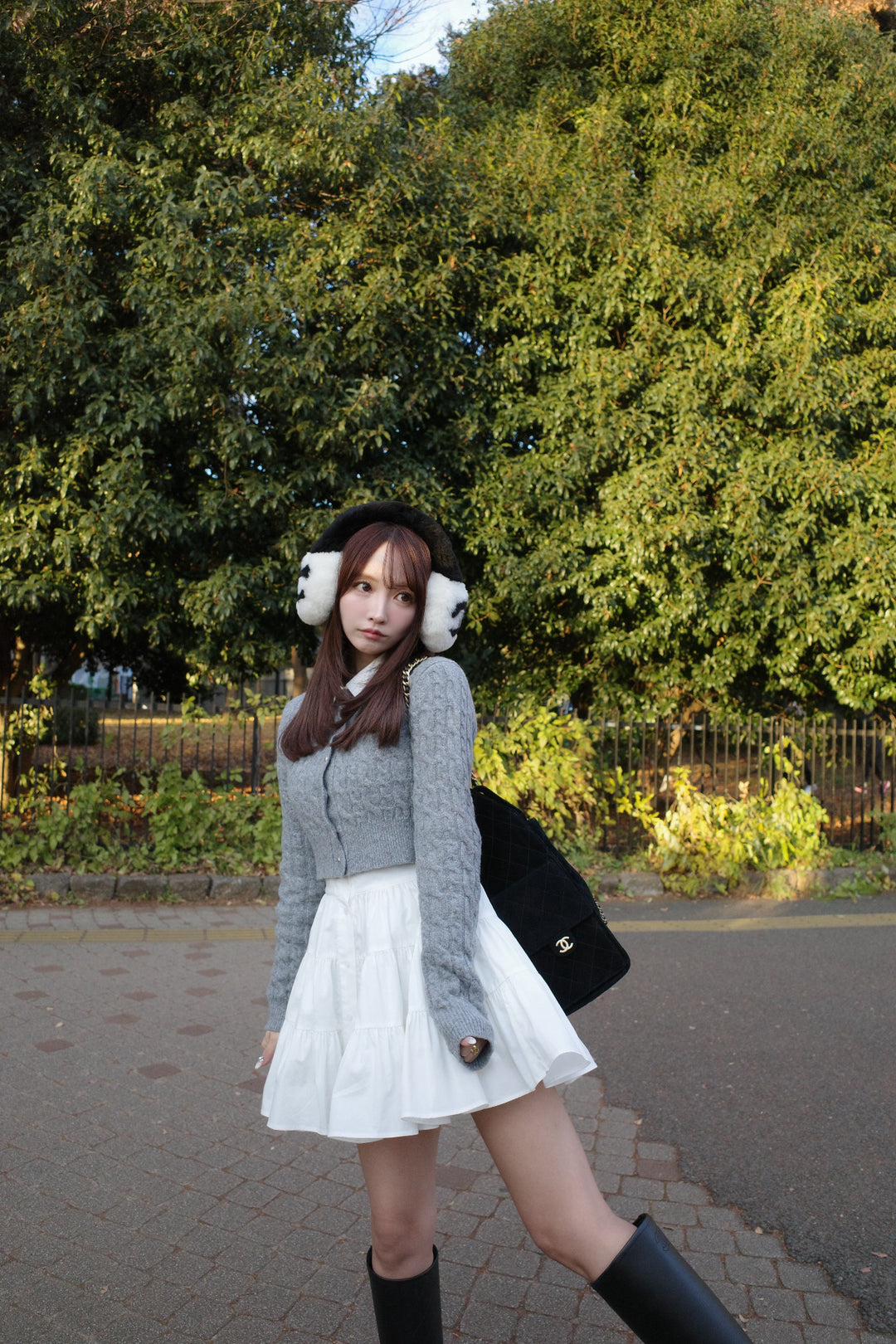Layered Cable Knit Dress Set - MISTREASS