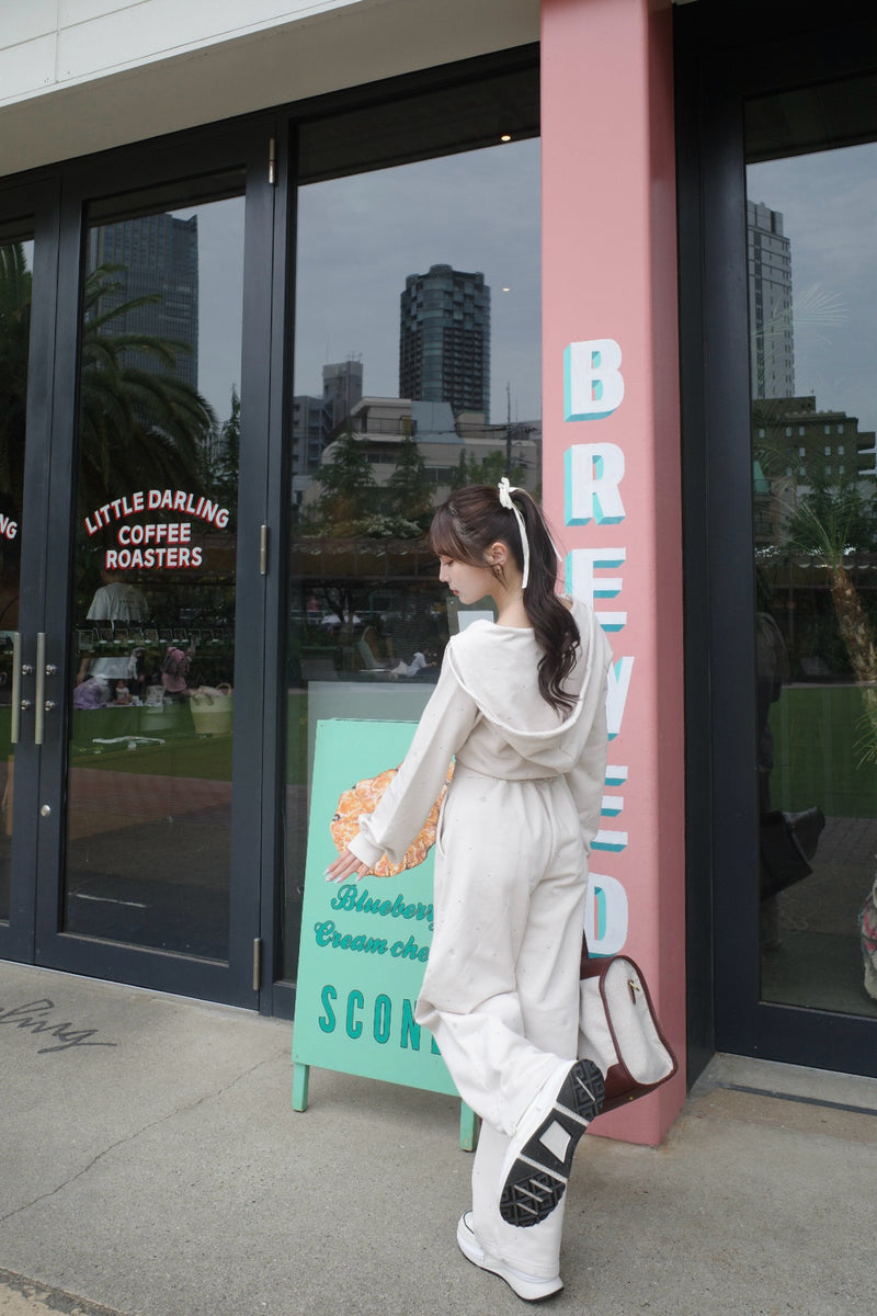 Allover Embroidery Hoodie & Pants
