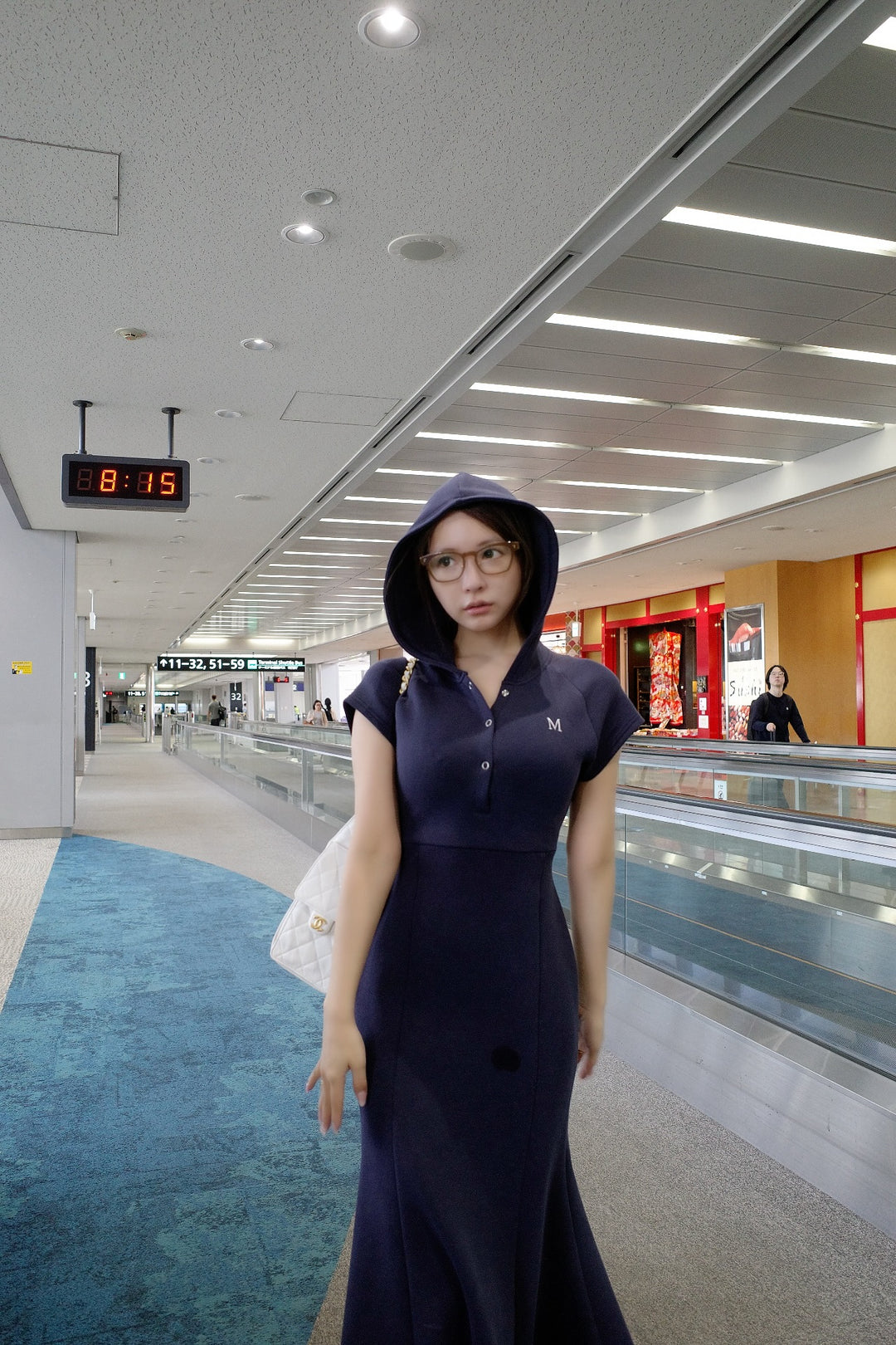 Double Jersey Back Open Hood Dress - MISTREASS