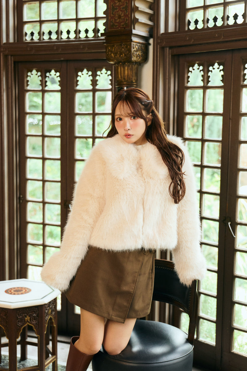 【10月下旬配送】Sugar Fluff Fur Jacket