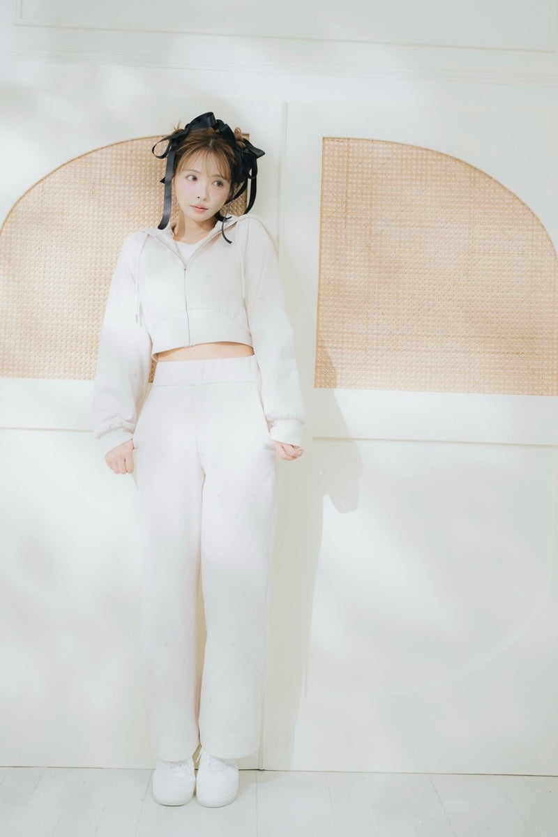 Allover Embroidery Hoodie & Pants