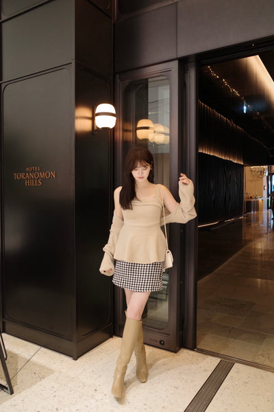 Logo Accent Square Toe Long Boots