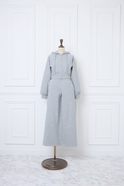 Allover Embroidery Hoodie & Pants
