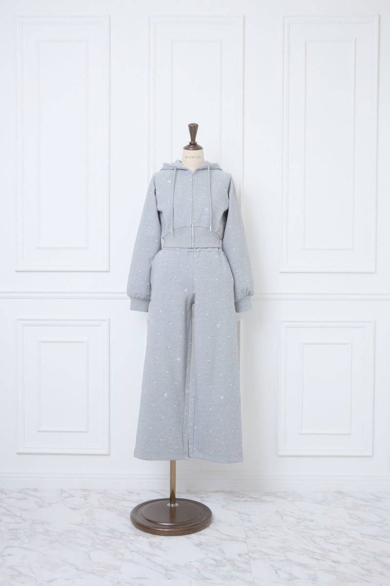 Allover Embroidery Hoodie & Pants