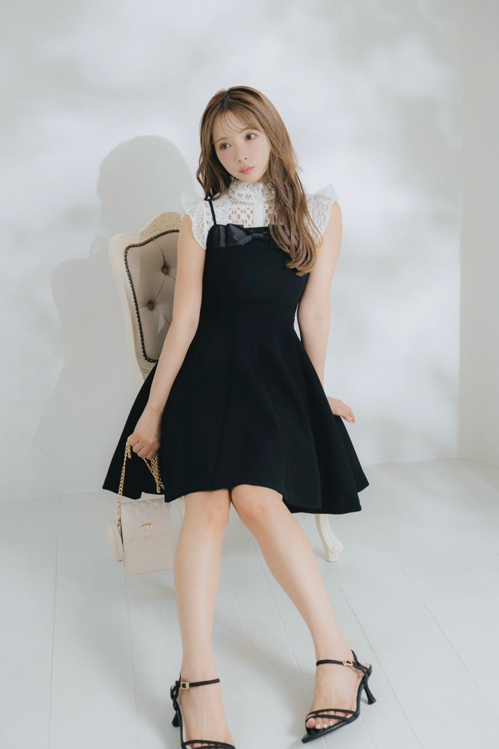 ミストレアス Front Ribbon Camisole Mini Dress D2A86530-2658-4BC6-A573-