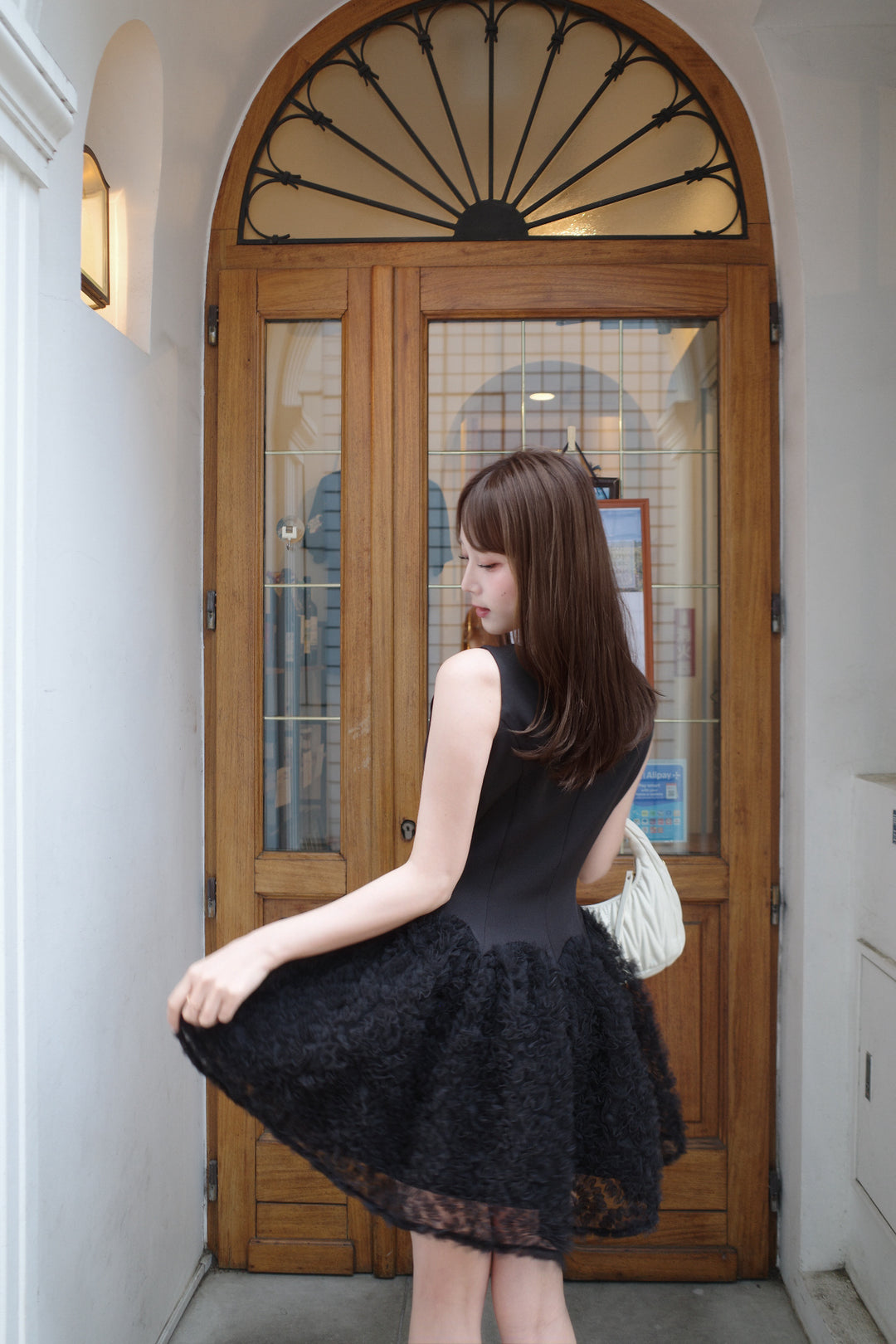 Floral Tulle Docking Mini Dress - MISTREASS