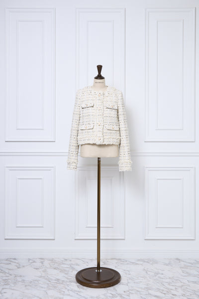 【10月下旬配送】Romantic Tweed Fringe Jacket
