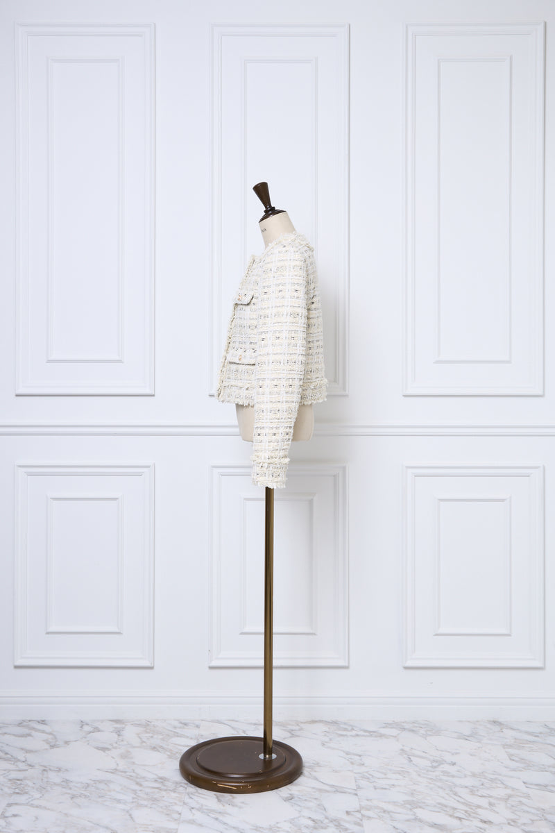 【10月下旬配送】Romantic Tweed Fringe Jacket
