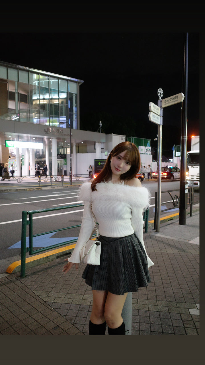 MISTREASS ミストレアスOff Shoulder Knit Top MISTREASS ミストレアスOff Shoulder Knit Top