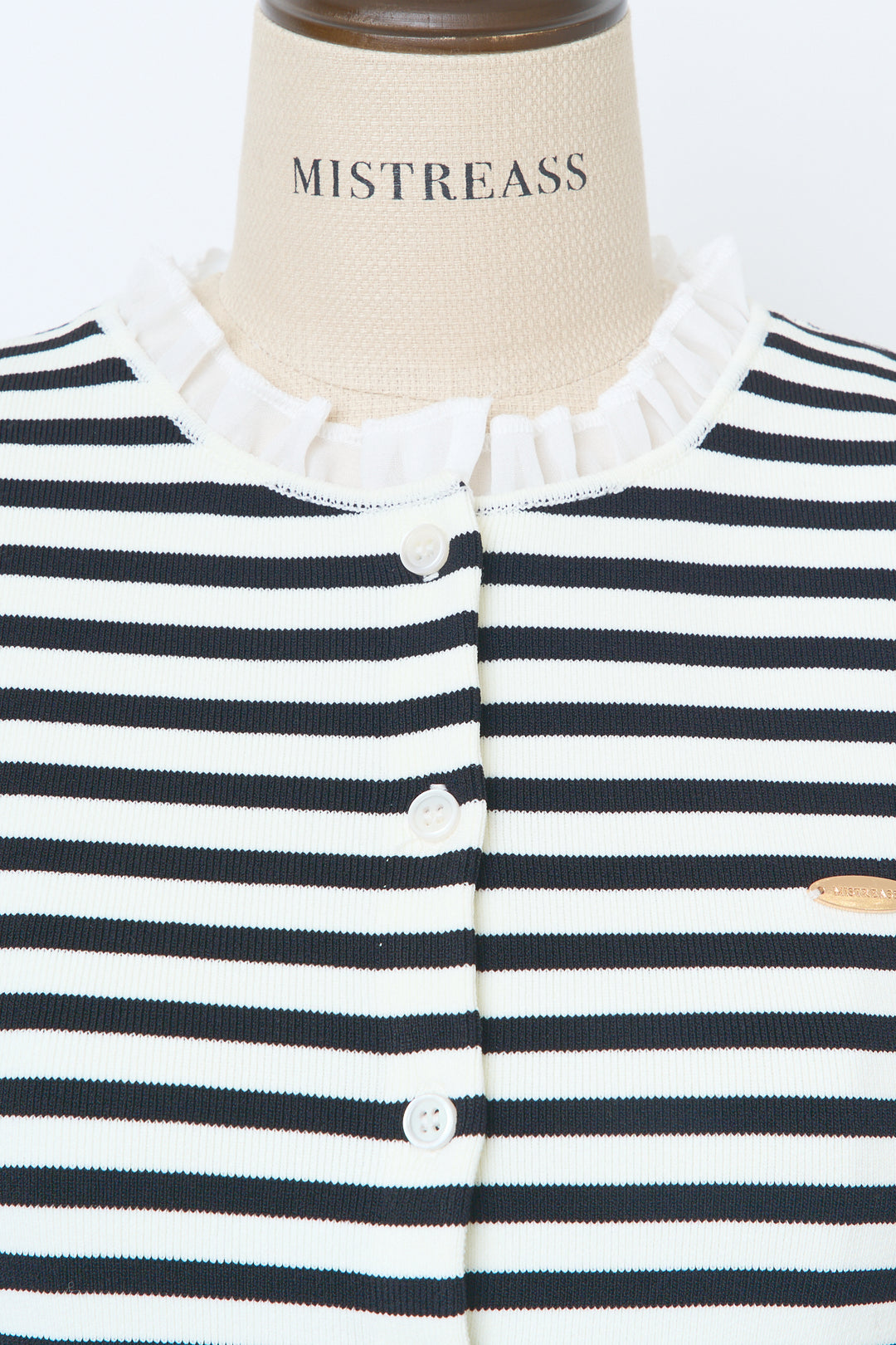 Chiffon-trim peplum knit - MISTREASS