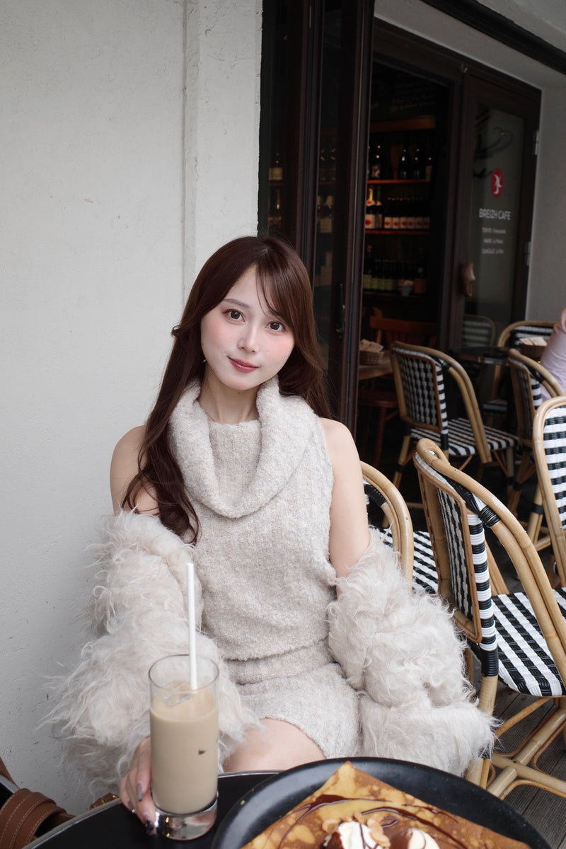 【再入荷/12月上旬配送】Fluffy Charm Knit Trio Set
